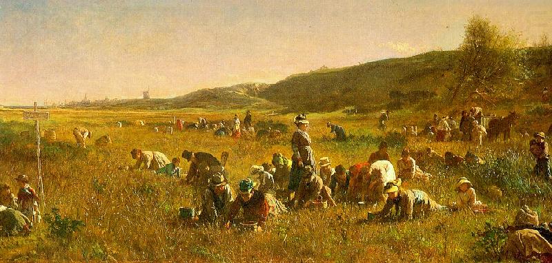 The Cranberry Harvest on the Island of Nantucket, Jonathan Eastman Johnson